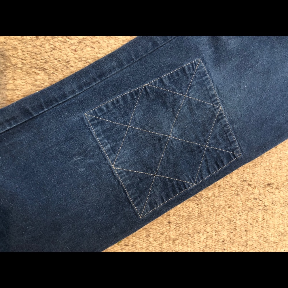Dosa draw strong quilted knee pants jeans